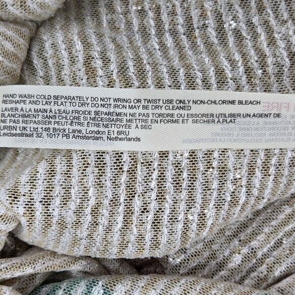 Free People Gold Rush Sequin Top Womens Size Medium Party Glam New Years Eve - Picture 8 of 8